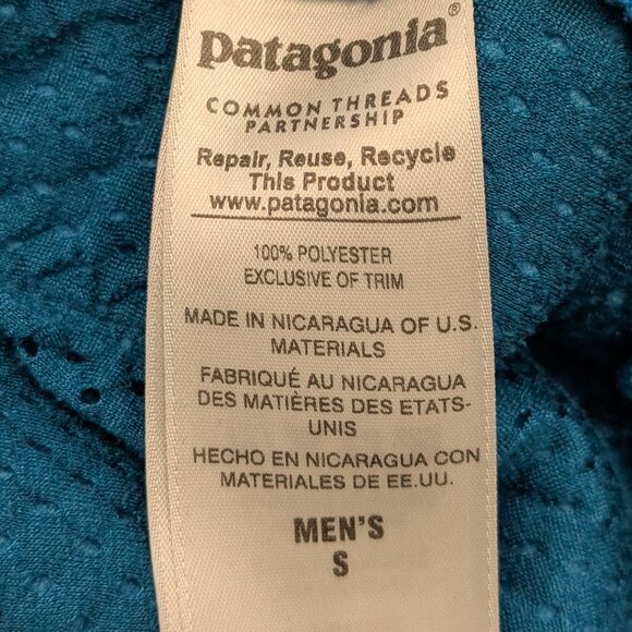 Patagonia Synchilla Snap T Hoodie Blue Purple Pullover Fleece Jacket Size Small - Picture 9 of 9